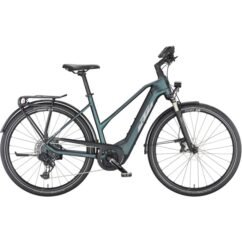 KTM MACINA SPORT 710 GX AXS - Damen E-Bike Trekking – 2023 - green purple flip matt (silver+blue)