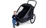 Hamax Outback Next Double Kinderanhänger mit Deichsel und Buggyrad – Image 8