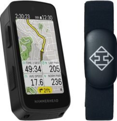 Hammerhead Karoo 3 GPS Fahrradcomputer + C1 Herzfrequenzsensor 2.0