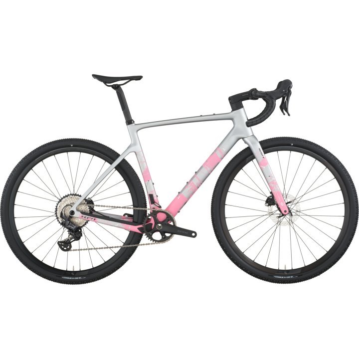 scott-addict-gravel-30-grey-01-1975919 SCOTT ADDICT GRAVEL 30 - Gravel Bike - 2026 - white / splatter blue