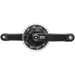 SRAM XX SL Eagle Powermeter-Kurbelgarnitur - Carbon | AXS | T-Type | 1x12-fach | D1 - Thread Mount | 34 Zähne | DUB Wide