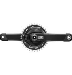 SRAM XX SL Eagle Powermeter-Kurbelgarnitur - Carbon | AXS | T-Type | 1x12-fach | D1 - Thread Mount | 34 Zähne | DUB Wide